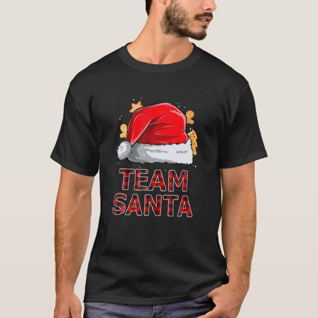 Camiseta Papais noeis de Natal Família Engraçada Correspond (Frente)