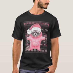 Camiseta Papais noeis de Natal feias Figurino de Natal Racc