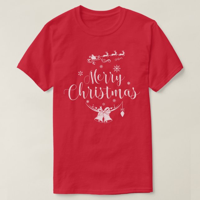 Camiseta Papais noeis de Natal Feliz (Frente do Design)
