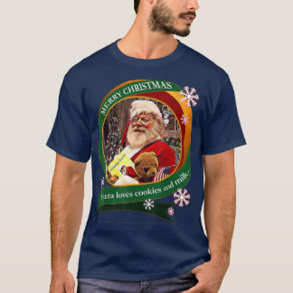 Camiseta Papais noeis de Natal Feliz Adora Cookies e Desenh
