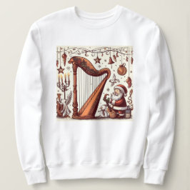 Camiseta Papais noeis de Natal Harp Sweet