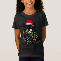 Papais noeis de Natal luzes de fadas de gatos no N