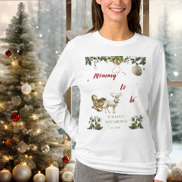 Camiseta Papais noeis De Natal Mamães De Vedos De Inverno A