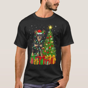 Camiseta Papais noeis de Natal Miniatura Pinscher Cachorro