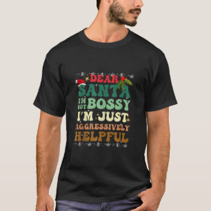Camiseta Papais noeis de Natal não sou chato Agressivamente