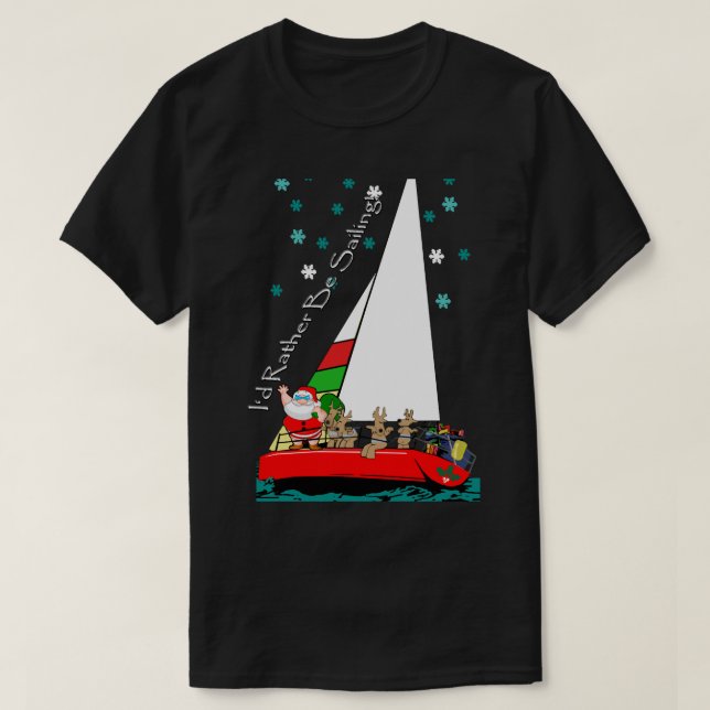 Camiseta Papais noeis de Natal no Marinheiro (Frente do Design)