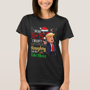 Camiseta Papais noeis de Natal Notícias falsas Engraçadas X