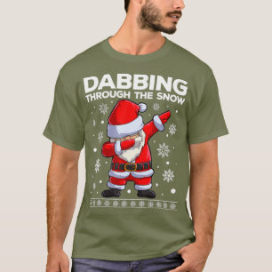 Camiseta Papais noeis De Natal Passando Pelo Natal Da Neve