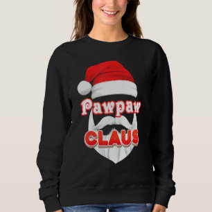 Camiseta Papais noeis de Natal Pawpaw Claus Enfrentam Feliz