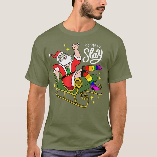 Camiseta Papais noeis De Natal Que Eu Vim Escrever (Frente)