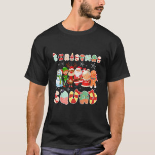 Camiseta Papais noeis de Natal Reindeer Elf Meninas Crianç