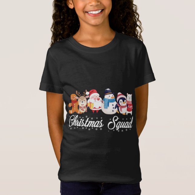 Camiseta Papais noeis de Natal Reindeer Snowman Gingerpão (Frente)