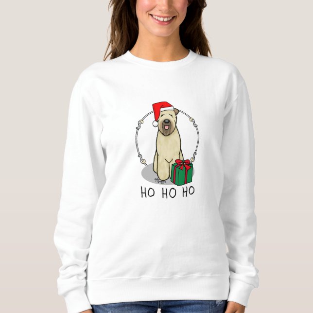 Camiseta Papais noeis de Natal Rochados Terrier (sem carne) (Frente)