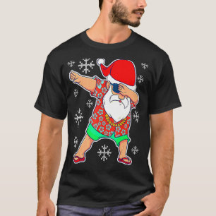 Camiseta Papais noeis de Natal Tropical Havaiana X