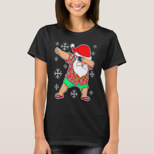 Camiseta Papais noeis de Natal Tropical Havaiana X