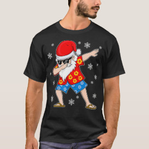 Camiseta Papais noeis de Natal Tropical Havaiana X
