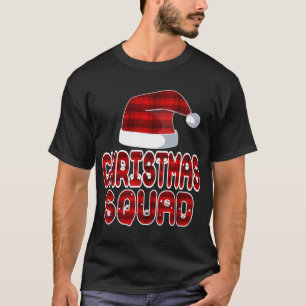 Camiseta Papais noeis de Natal Xadrez Vermelha Claus Xmas P