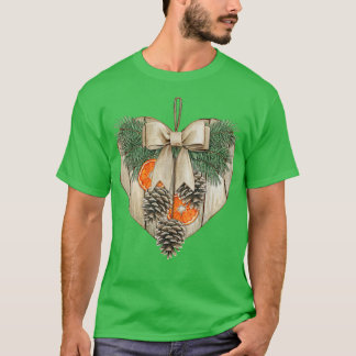 Camiseta Papais noeis De Ornamento Por Aquarela Luzes De Ár