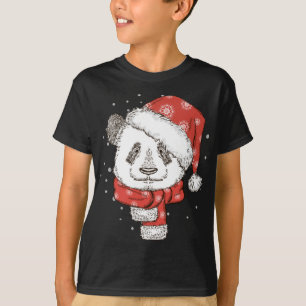 Camiseta Papais noeis de Panda bonitos no urso de Panda de 