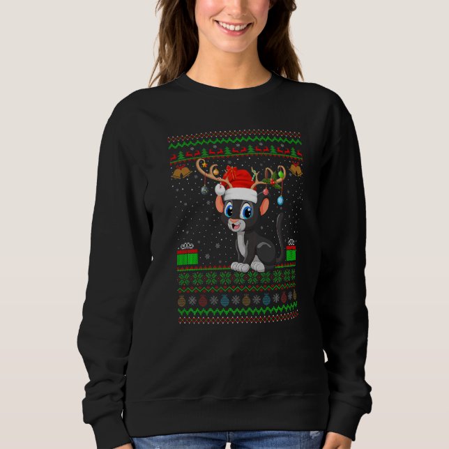 Camiseta Papais noeis de Pantera combinando com o Natal (Frente)