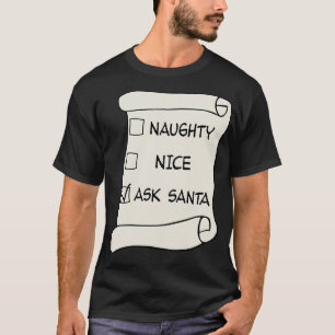 Camiseta Papais noeis de Perguntas da Lista Maliciosa ou Le