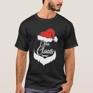 Camiseta Papais noeis de pijama de Natal Opa Claus
