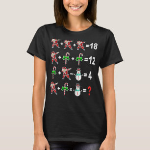 Camiseta Papais noeis de professor de matemática de Natal S