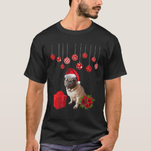 Camiseta Papais noeis De Pug Feios Engraçados Natal 2020 Fi
