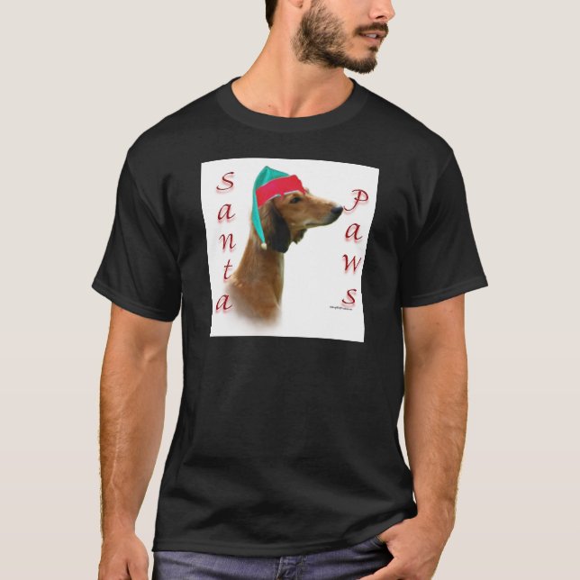Camiseta Papais noeis de Saluki Paws (Frente)