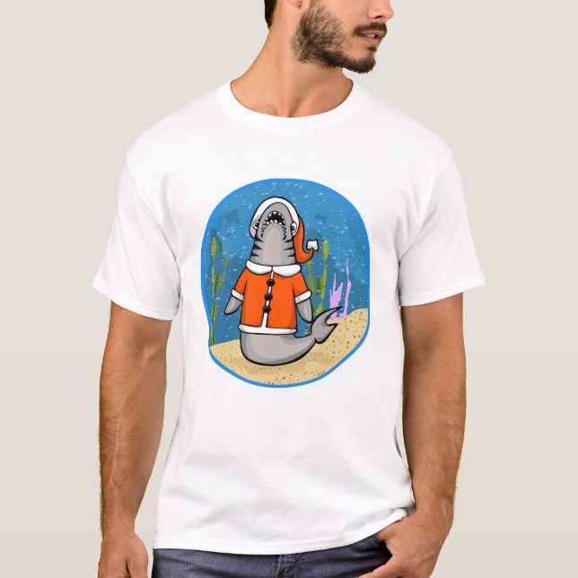 Camiseta Papais noeis de Shark Chums (Frente)