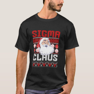 Camiseta Papais noeis de Sigma de Natal Feio para Trendy Le