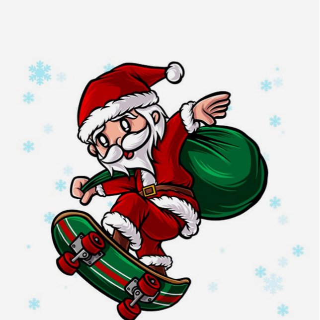 Camiseta Papais noeis de skate (Santa Claus on Skateboard
 T-Shirts!)