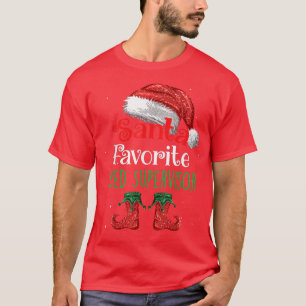 Camiseta Papais noeis de Supervisor do Sped Favorito Claus