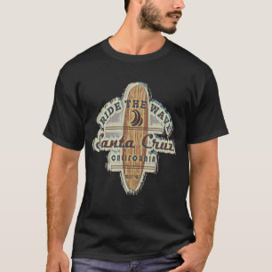 Camiseta Papais noeis de surfe Cruz Vintage com retro-aflit