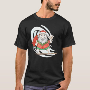 Camiseta Papais noeis de surfe de Natal