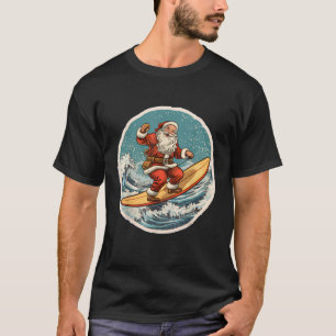 Camiseta Papais noeis de surfe no Natal do Surfboard na Sum