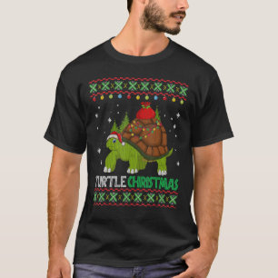 Camiseta Papais noeis de Tartaruga Engraçados