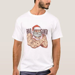 Camiseta Papais noeis de tatuagem ruins