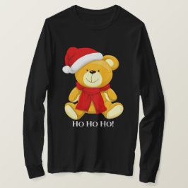 Camiseta Papais noeis De Urso Cortado Mens Leve Longa