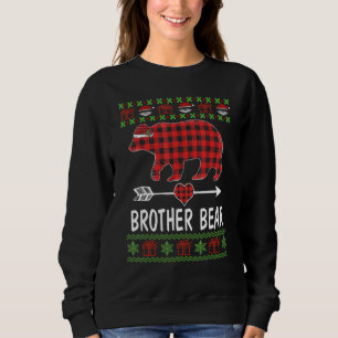 Camiseta Papais noeis De Urso Irmão Pijamas Da Família Da X
