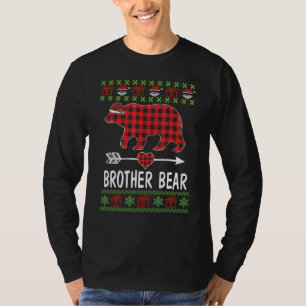 Camiseta Papais noeis De Urso Irmão Pijamas Da Família Da X
