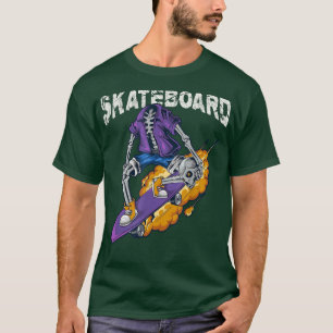 Camiseta Papais noeis de Vintage Árvore de Skateboard do Sk