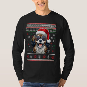 Camiseta Papais noeis de X-mas suados tibetanos Cachorro es