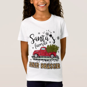 Camiseta Papais noeis de Xadrez de Búfalo-Leopardo Favorito