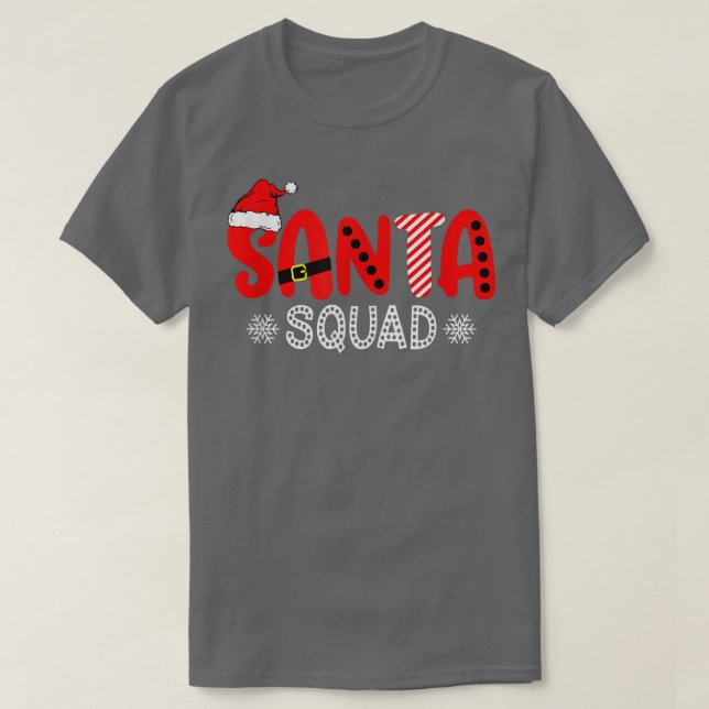 Camiseta Papais noeis de Xadrez Zjn8 Vibes de Natal de Quad (Frente do Design)