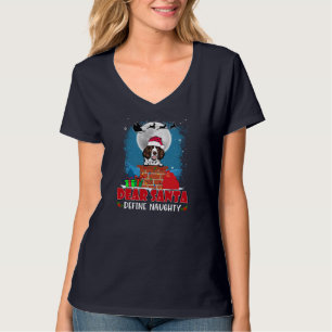 Camiseta Papais noeis Definem Cão Espanhol do Springer Ingl