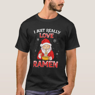 Camiseta Papais noeis divertidos adoram Ramen Noodles Japon