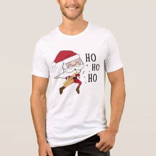 Camiseta Papais noeis Divertidos Brincando Com A Música Cu