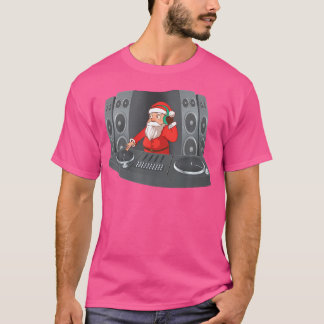 Camiseta Papais noeis Dj Natal Gift Deejay Techno Hip Hop P
