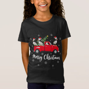 Camiseta Papais noeis do Caminhão-de-Natal Puffin Bird Chri